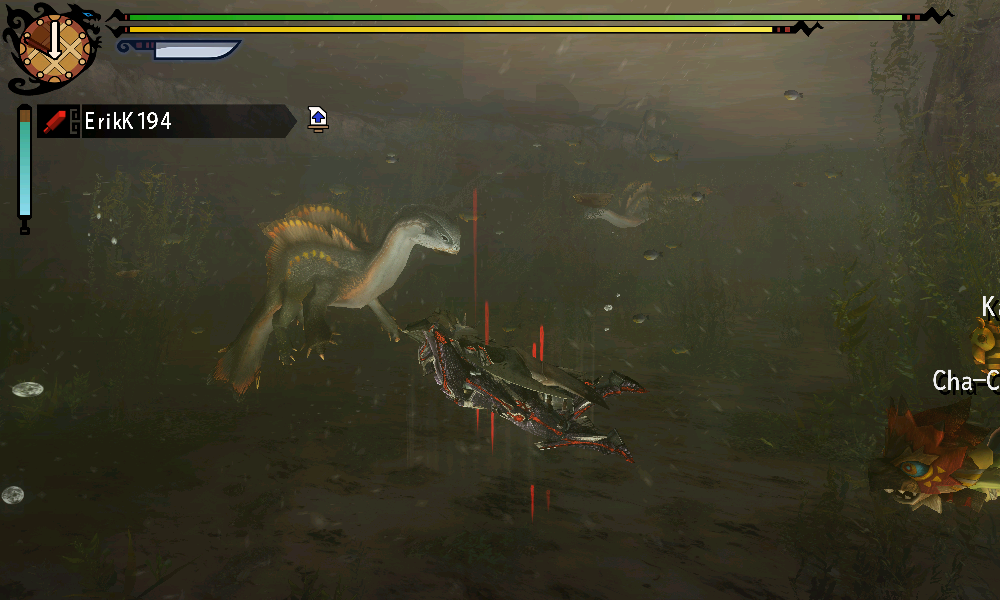 Underwater area showing restored seabed texture and underwater scene readability.